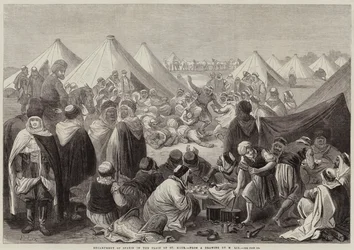 Lager der Spahis auf der Ebene von St. Maur